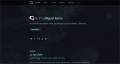 Desktop Screenshot of miguelmota.com