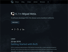 Tablet Screenshot of miguelmota.com